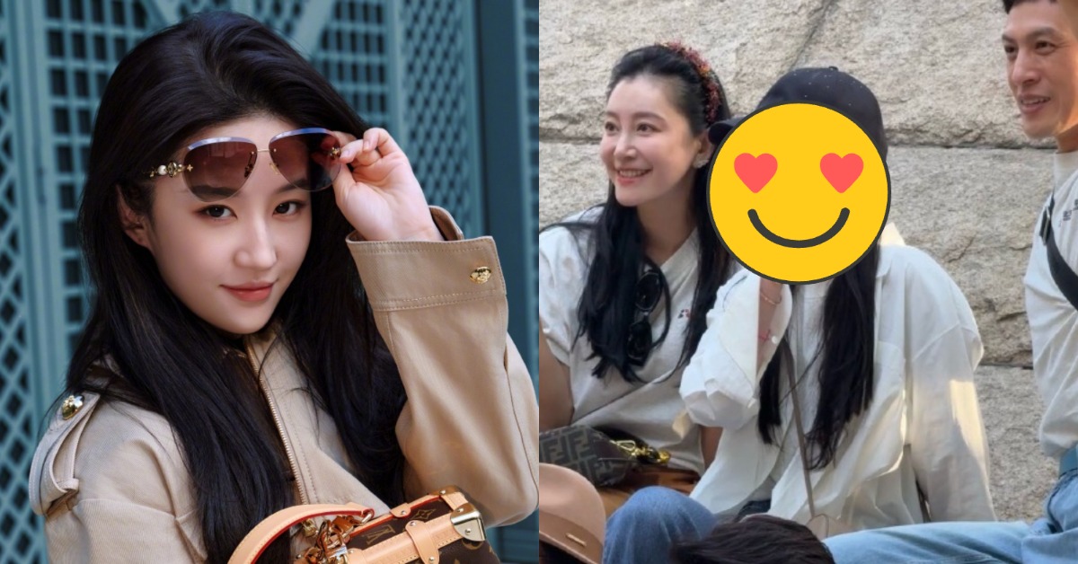 中國女星劉亦菲近日返校參加同學會。（圖／翻攝自微博）