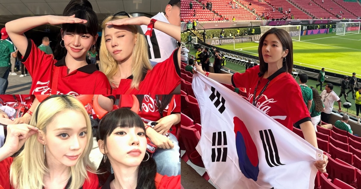 女團成員Karina、Winter還有權恩妃則是親自飛往墨西哥觀戰。（圖／翻攝自IG@katarinabluu、@silver_rain.__）