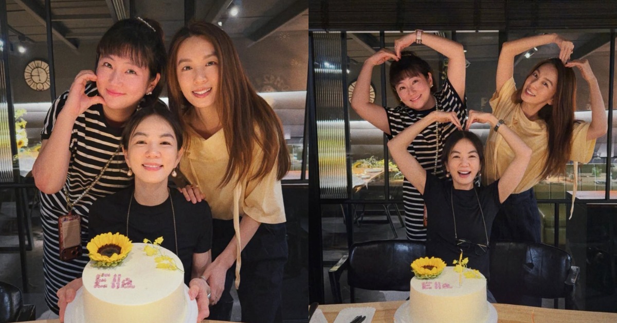 女星Ella（陳嘉樺）迎接生日，Selina（任家萱）和Hebe（田馥甄）現身一起慶生。（圖／翻攝自Ella IG）