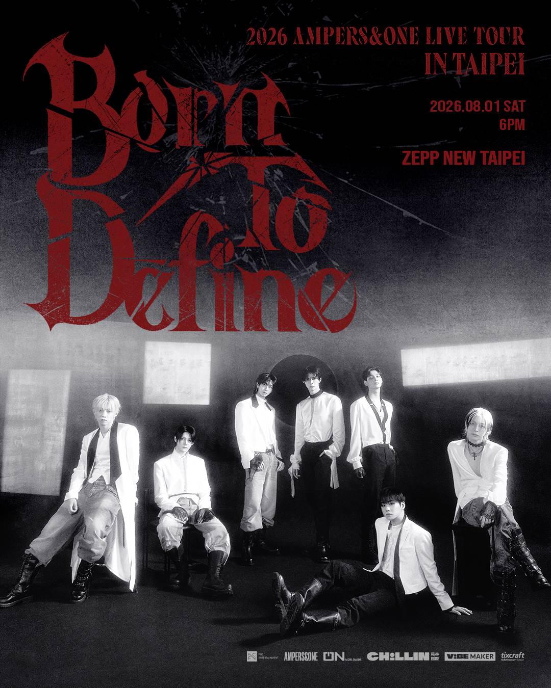 韓國新生代人氣男團AMPERS&ONE舉辦世巡《2026 AMPERS&ONE LIVE TOUR ‘Born To Define’》。（圖／O.N Worldwide提供）