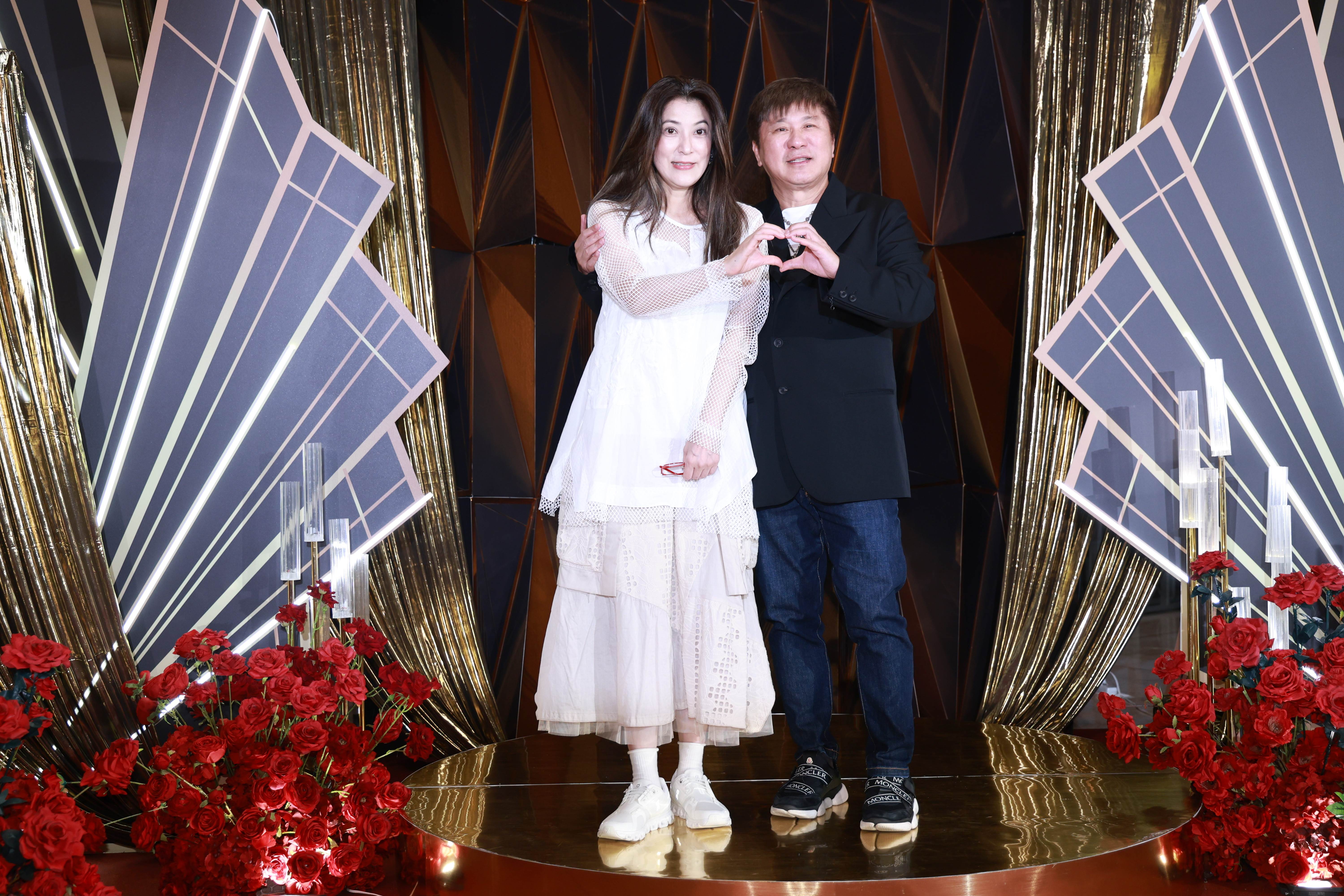 <a href='https://star.ebc.net.tw/search/tags/胡瓜/' target='_blank'>胡瓜</a>與<a href='https://star.ebc.net.tw/search/tags/丁柔安/' target='_blank'>丁柔安</a>現身婚宴。（圖／東森娛樂）