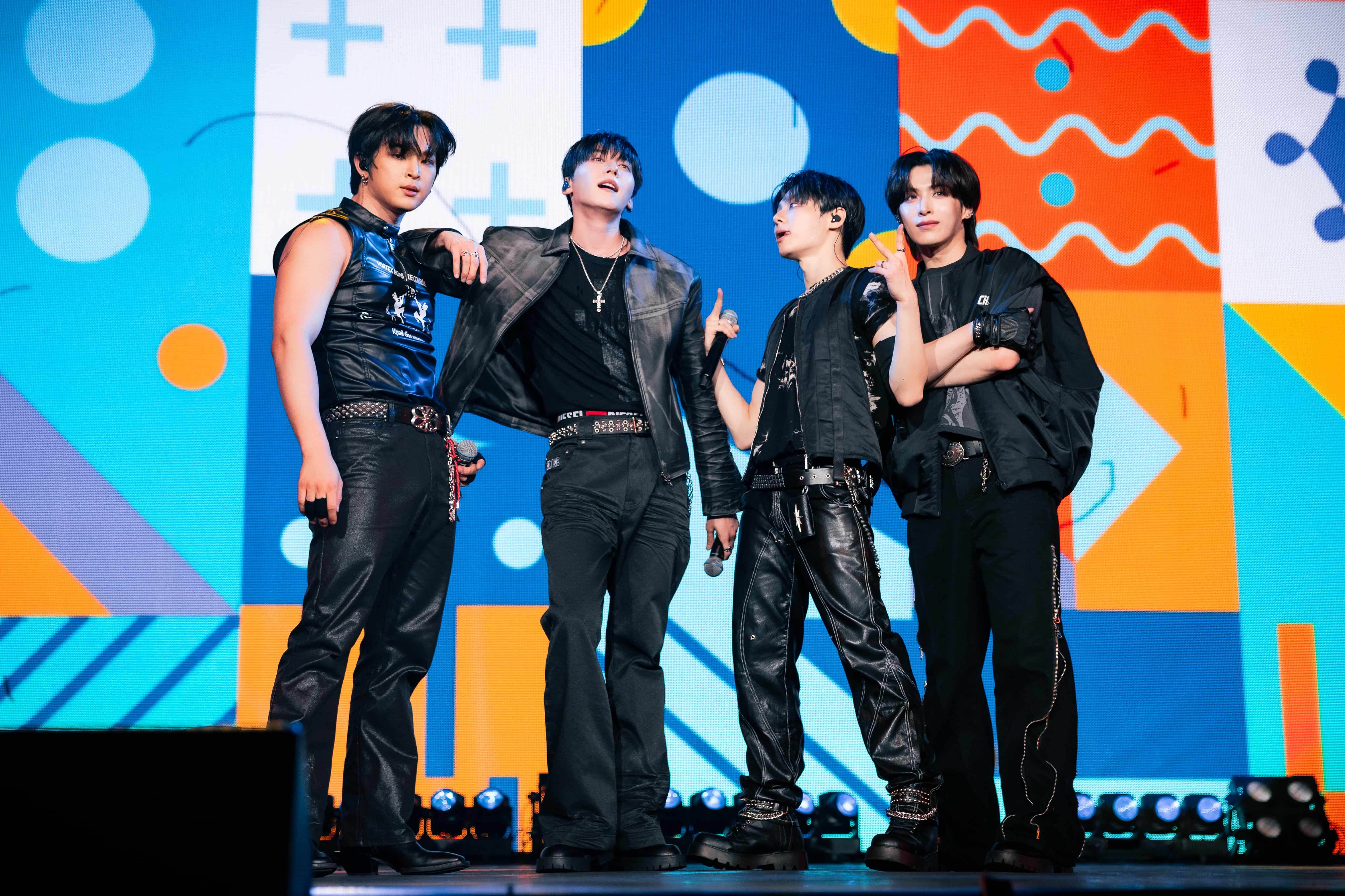 男團ONEUS因《MIXPOP CONCERT》初訪高雄，特別中文獻唱〈一天〉。（圖／網銀國際影視提供）