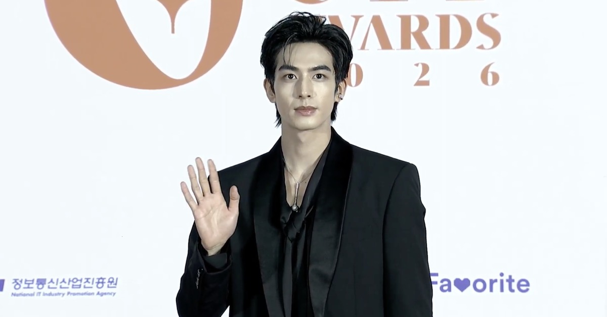 中國演員宋威龍日前去到2026年全球OTT大獎。（圖／翻攝自코리아국제스트리밍페스티벌 KISF YouTube）