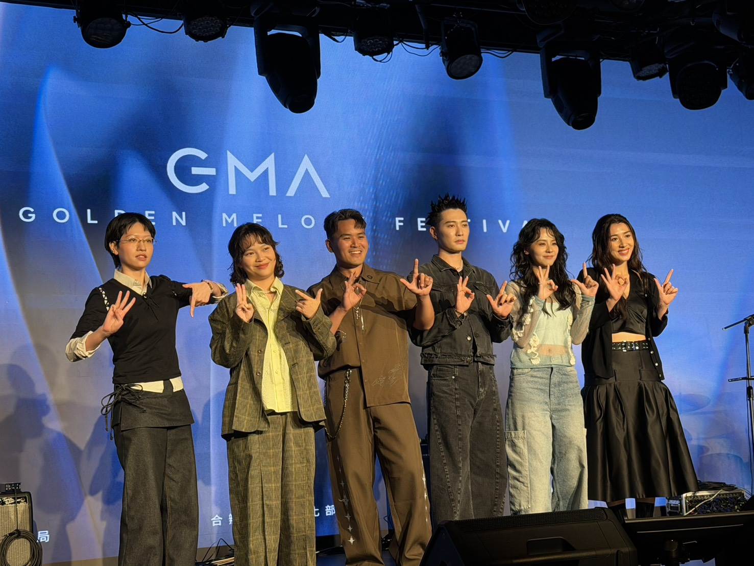 陳嫺靜（左起）、JOYCE就以斯、CJ MiT、高真、163 Braces、陳以諾爭奪最佳新人獎。（圖／記者沈芳宇攝）