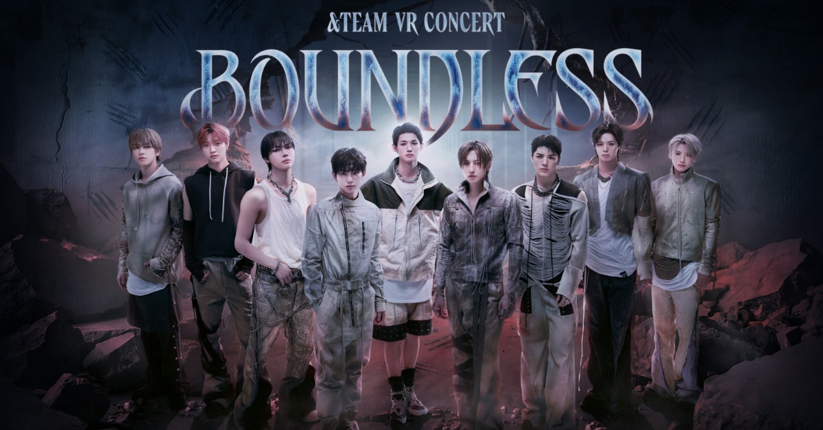 日本男團&TEAM首部VR演唱會《&TEAM VR CONCERT: BOUNDLESS》。（圖／威秀影城提供）