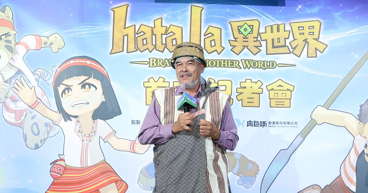 林慶台難得為反派大魔王配音，也特地為首映會祝禱。（圖／原文會）