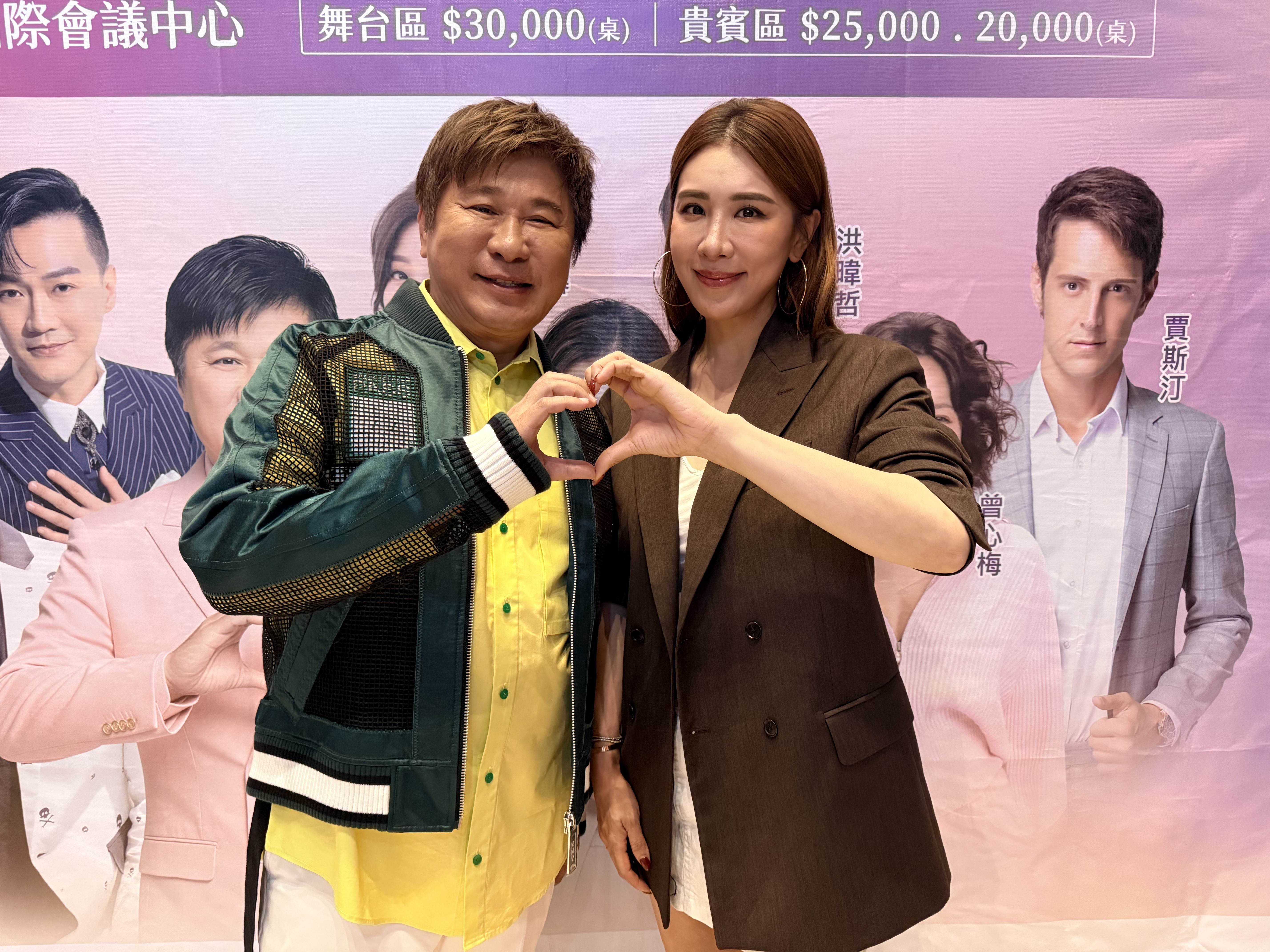 胡瓜帶著女兒小禎主持公益餐會。（圖／ 十方啟能中心提供）