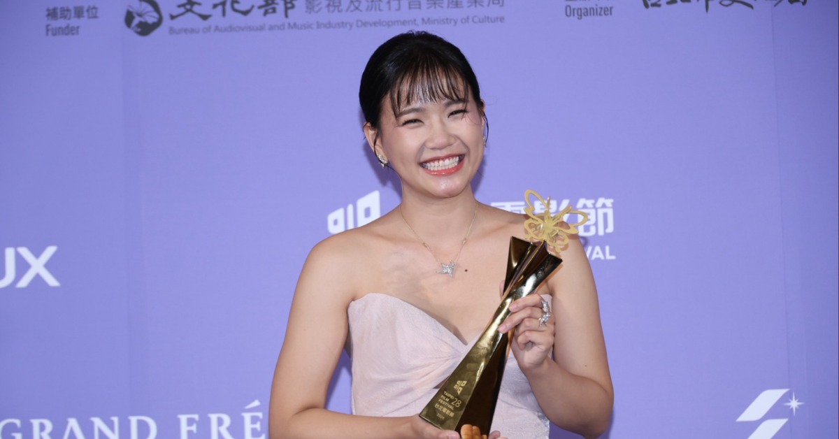 林怡婷奪影后獎項。（圖／東森娛樂）