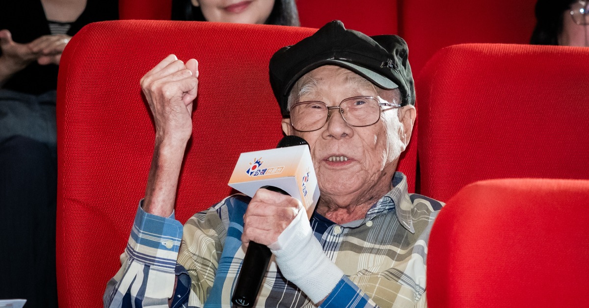 林福地導演映後在座位上回憶拍攝點滴。（圖／公視台語台）