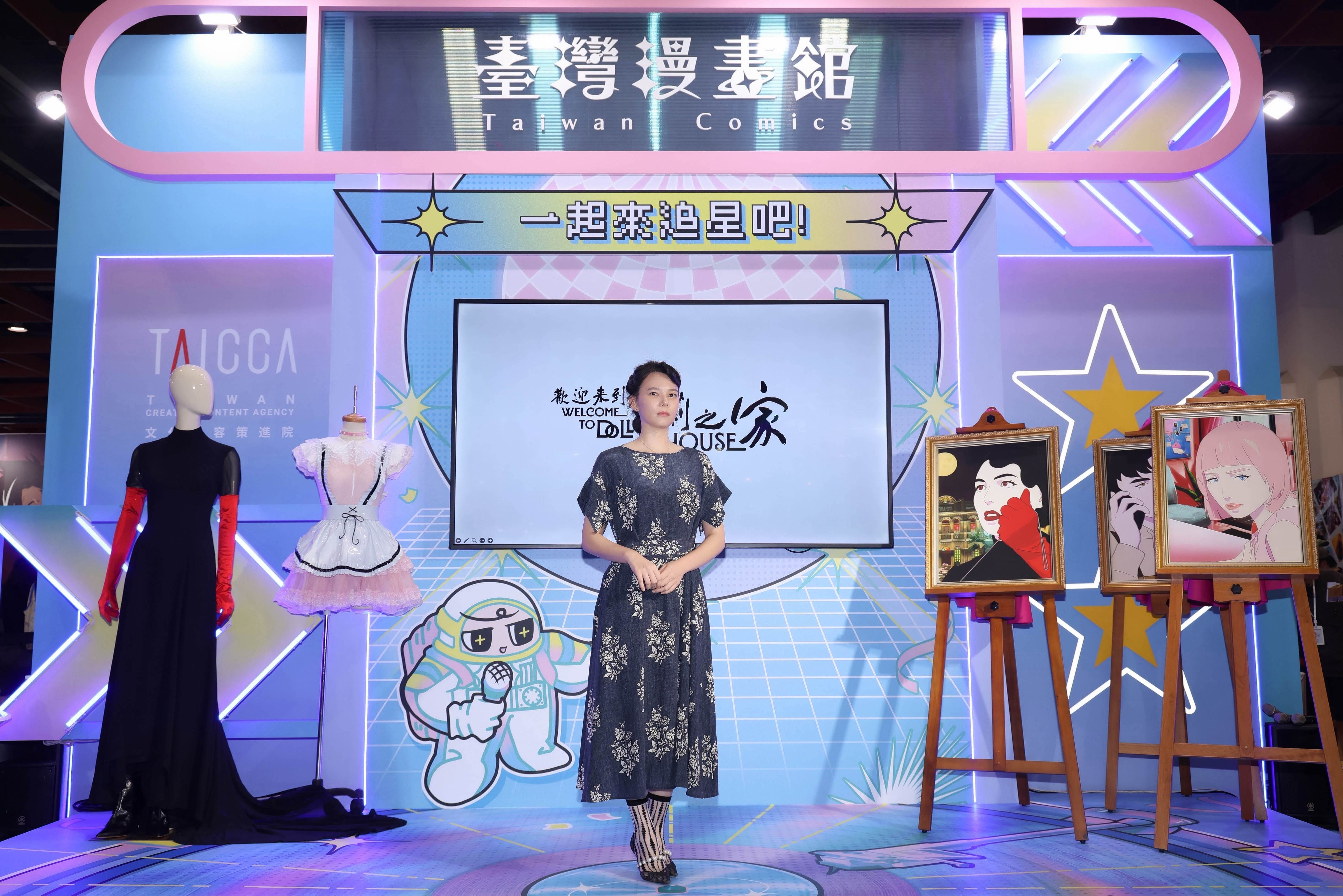 紀培慧在<a href='https://ent.ebc.net.tw/search/tags/動畫片/' target='_blank'>動畫片</a>《歡迎來到朵莉之家》化身神秘又優雅的朵莉夫人。（圖／天水時代）