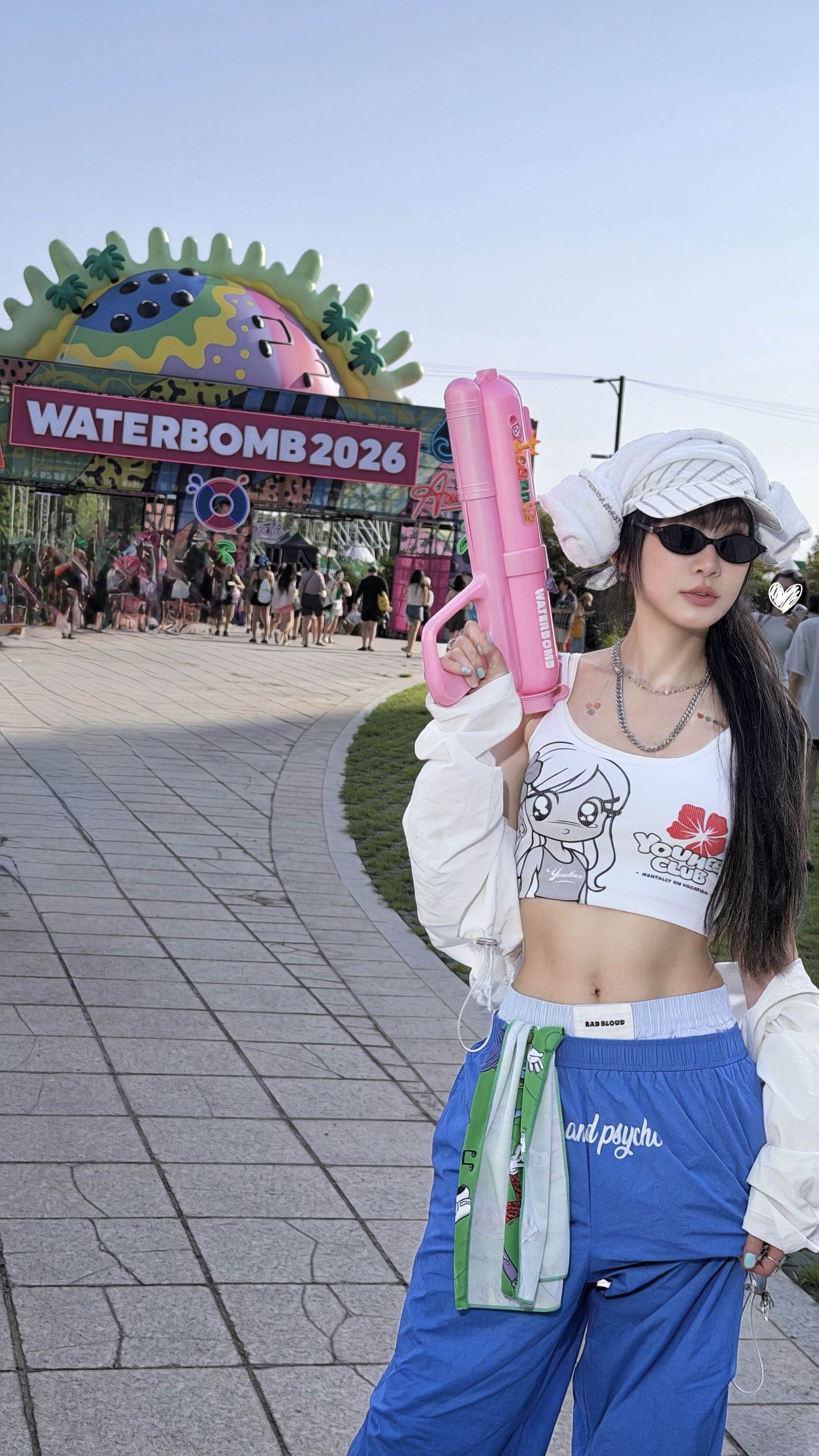 電音天后謝金燕去到韓國朝聖水炸彈音樂節。（圖／WATERBOMB KAOHSIUNG 提供）