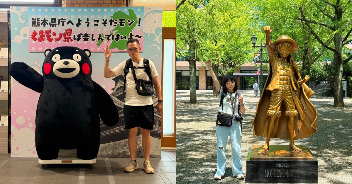 2A夫妻準備從熊本返台時遇上強震。（圖／翻攝自2A夫妻臉書）