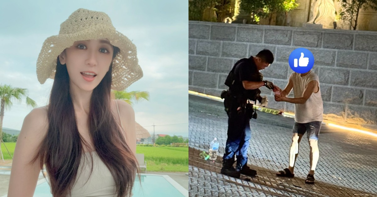 女星蔡允潔（蔡小潔）所住的社區，深夜出現一名男子醉酒後鬧事。（圖／翻攝自蔡允潔 臉書）