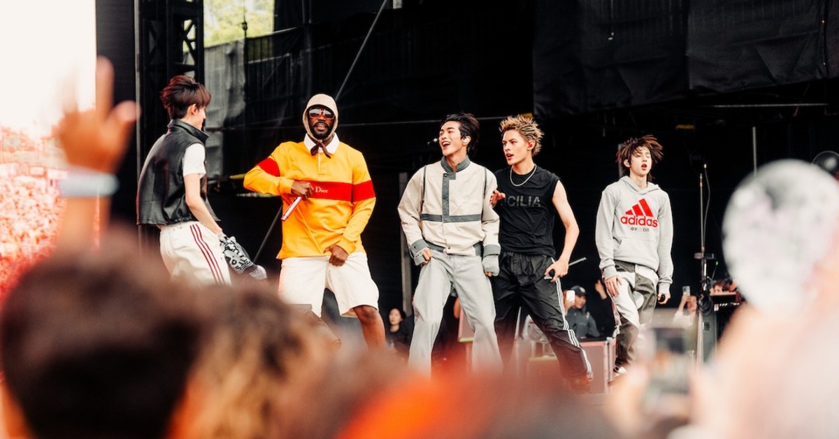 韓國人氣男團CORTIS登台帶來11首歌曲，連續唱跳45分鐘。（圖／翻攝自IG＠lollapalooza）