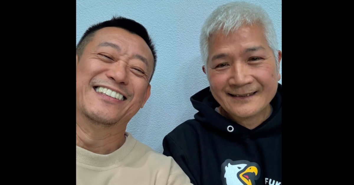 蔡意欽（左）於臉書發文悼念好友張海漢（右）辭世。（圖／翻攝自蔡意欽 臉書）