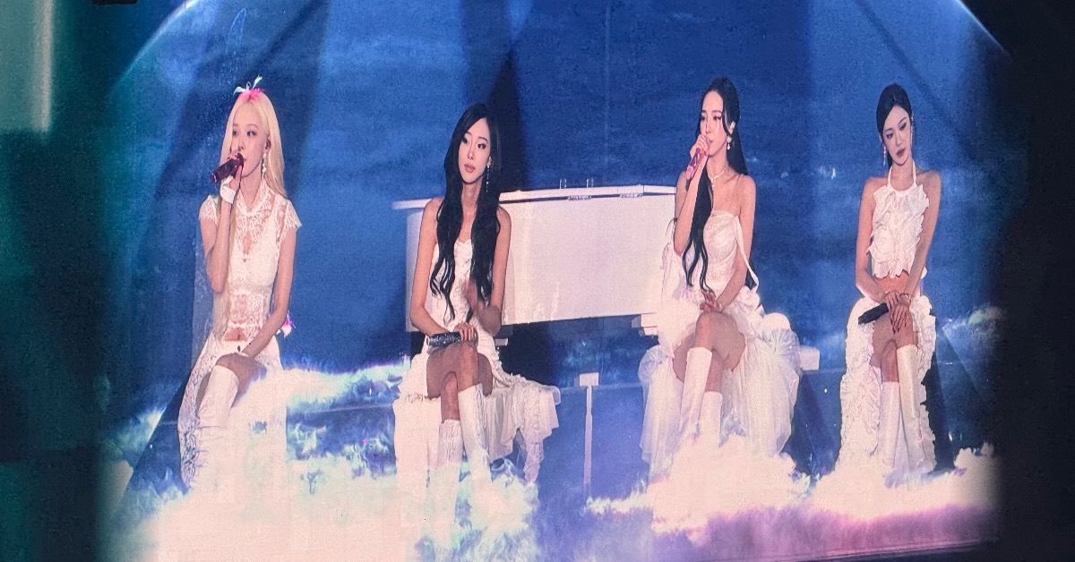 南韓女團aespa登臺北大巨蛋舉辦演唱會。（圖／讀者提供）