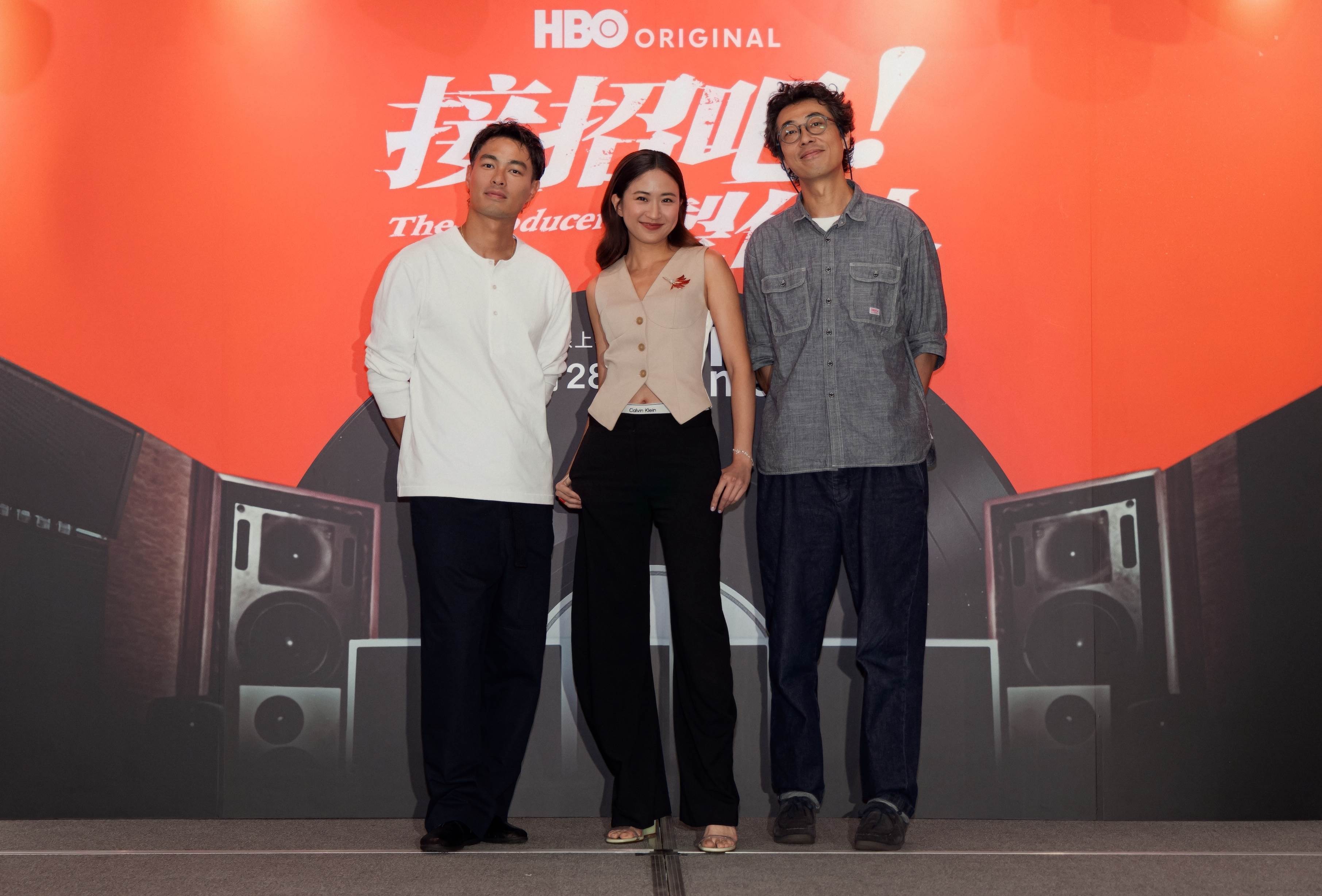 楊祐寧、9m88、馬念先組唱片公司黃金鐵三角，《接招吧！製作人》重返千禧樂壇。（圖／壹壹影業）