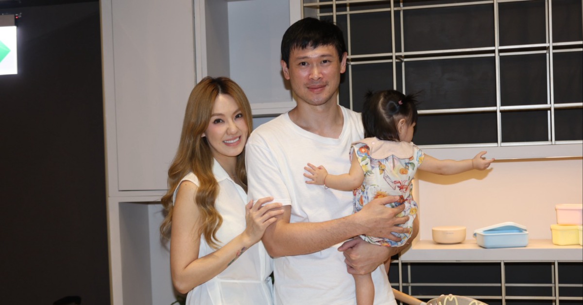 劉雨柔與胡凱翔去年迎來女兒誕生。（圖／東森娛樂）