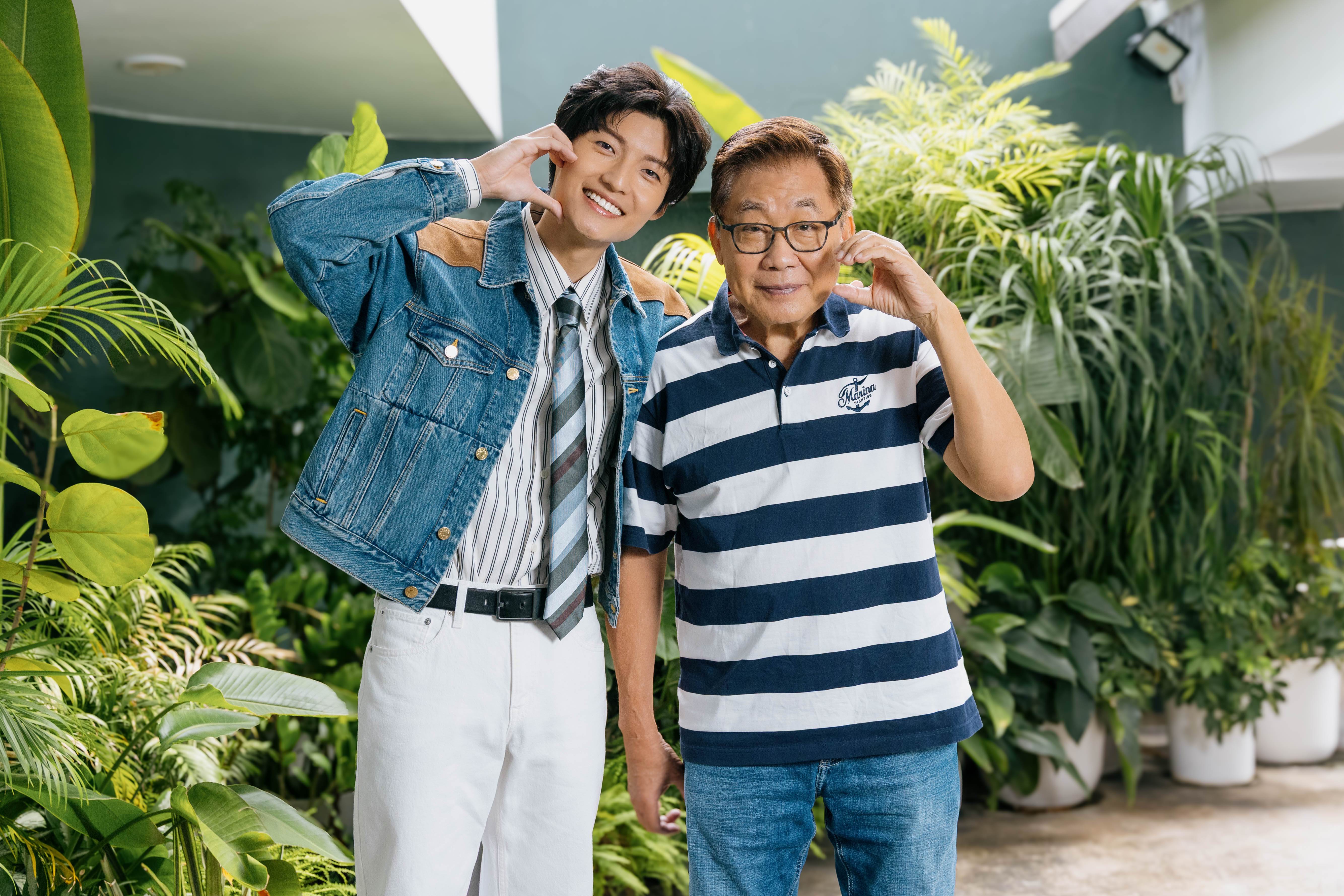 《轉角那間心藥局》第二波媒體茶敘，劉育仁、梁修身合體受訪。（圖／大愛）