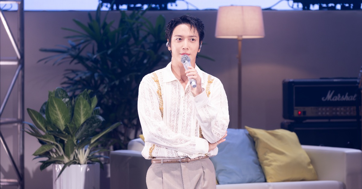 南韓樂團CNBLUE主唱鄭容和在台北國際會議中心舉辦粉絲見面會。（圖／COME ON JKSSP提供）