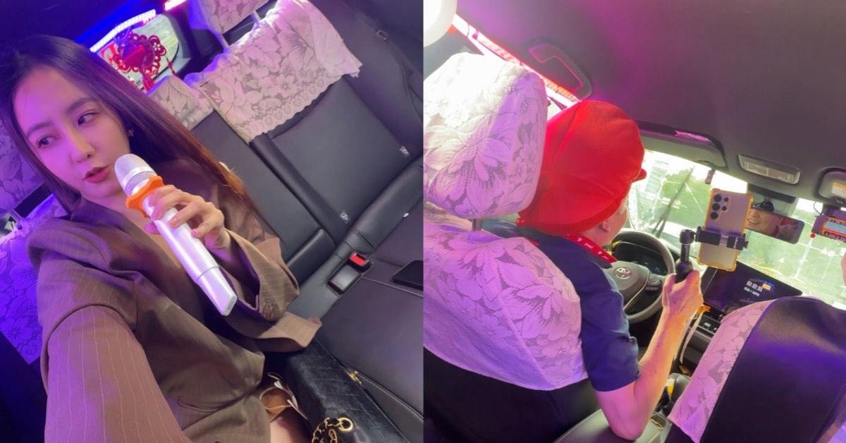 周曉涵計程車上開唱。（圖／翻攝自周曉涵Threads）