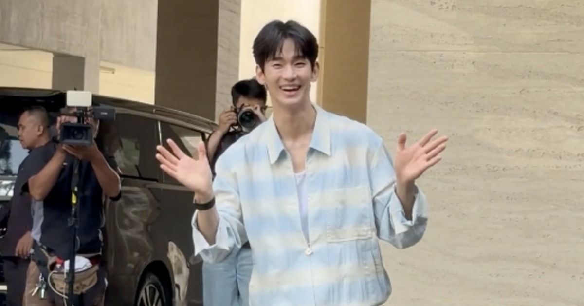 南韓男星金秀賢受RCTI邀請錄製節目。（圖／翻攝自X）