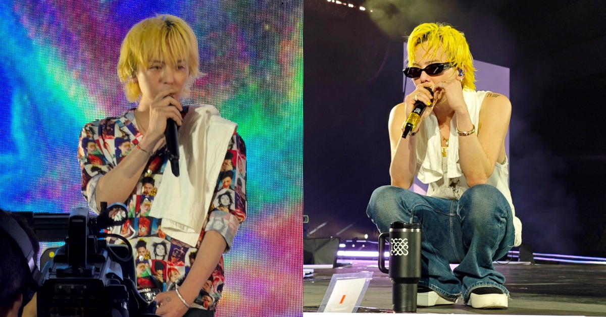 南韓男團BIGBANG在進行20週年世巡，隊長GD舞台暖舉曝光。（圖／翻攝自8lo8lo8lowme IG）