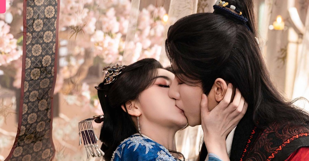 《昭陽公主》孔雪兒（右）與李宏毅第一集就有床戲。（圖／iQIYI愛奇藝國際版）