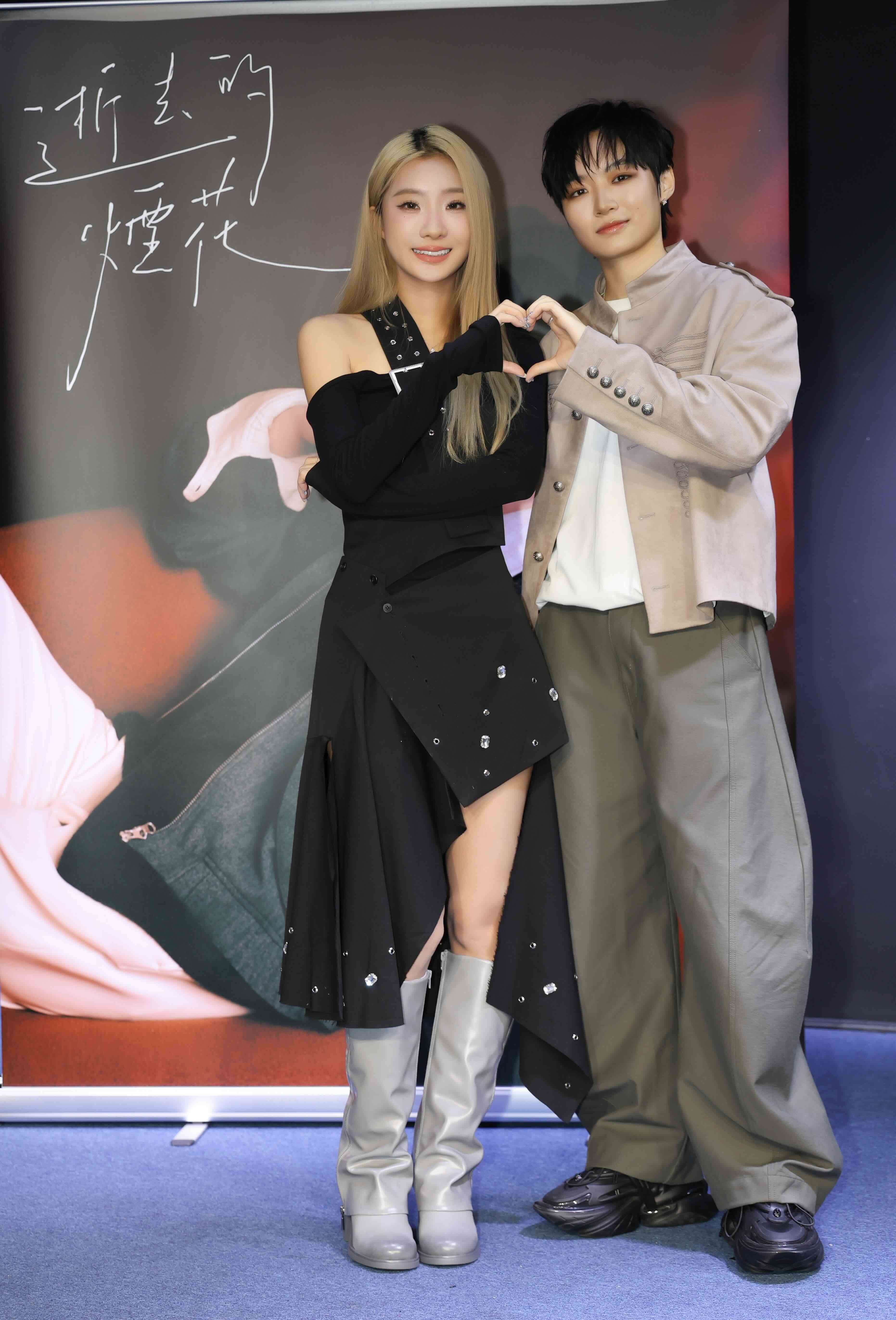 陳華和Ginger小薑從網路翻唱時期就結緣。(圖/Hikoon Music提供)