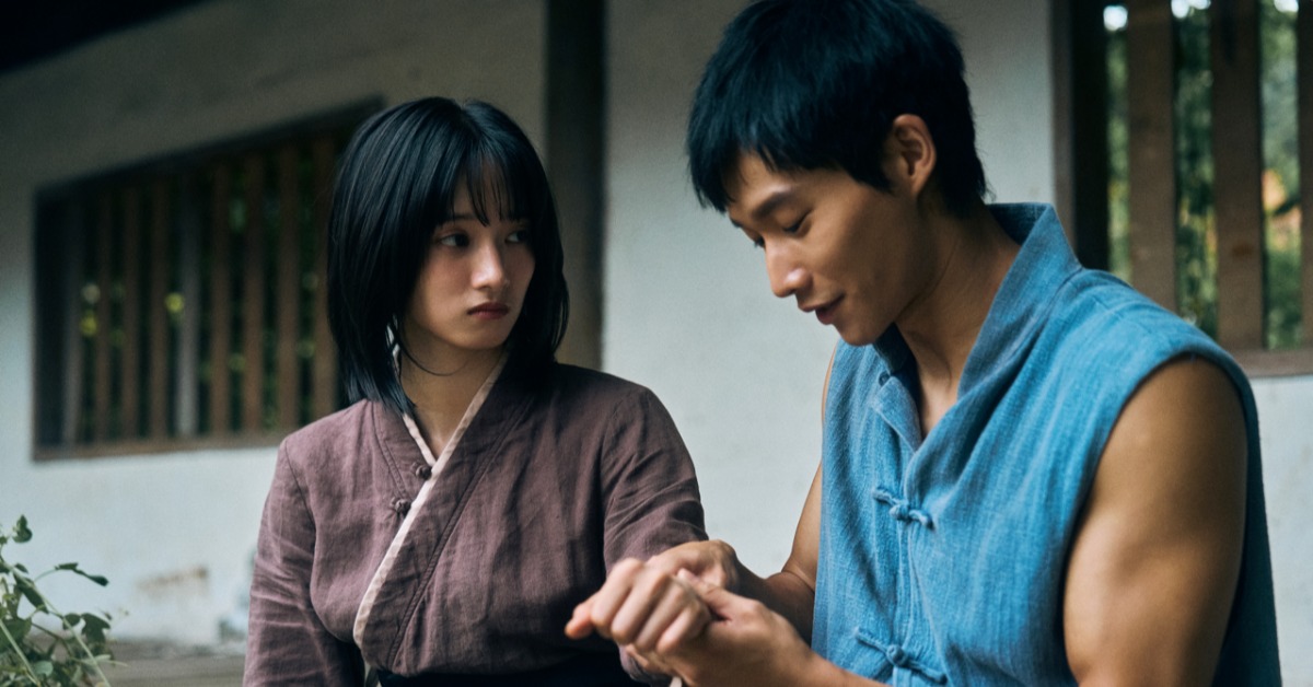  《花臉貓：修羅道》入選釜山國際影展午夜狂熱單元，片中女主角韓寧（左起）與黃冠智的互動令人好奇。（圖／壹壹喜喜電影）