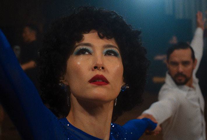 日本演技派女星菊地凜子化身喪偶後自我封閉的國標舞者，因重返舞池展開新戀情、找回生命節奏。（圖／金馬執委會）