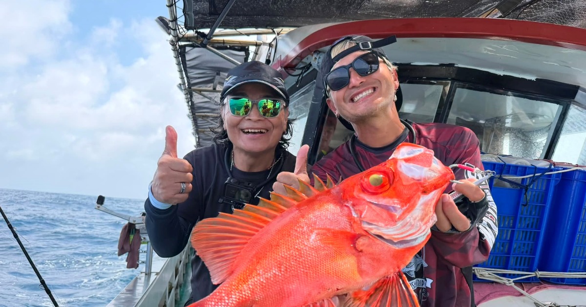 KID圓夢與沈文程一起釣魚。（圖／三立提供）