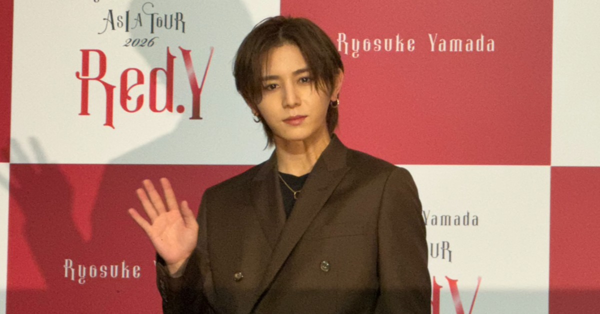山田涼介一早帶著「國寶級美貌」現身。（圖／記者楊雅芸攝）