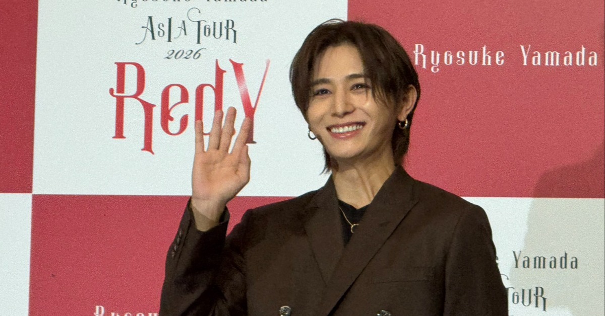 日本男團Hey! Say! JUMP成員山田涼介在演唱會前舉辦記者會。（圖／記者楊雅芸攝）