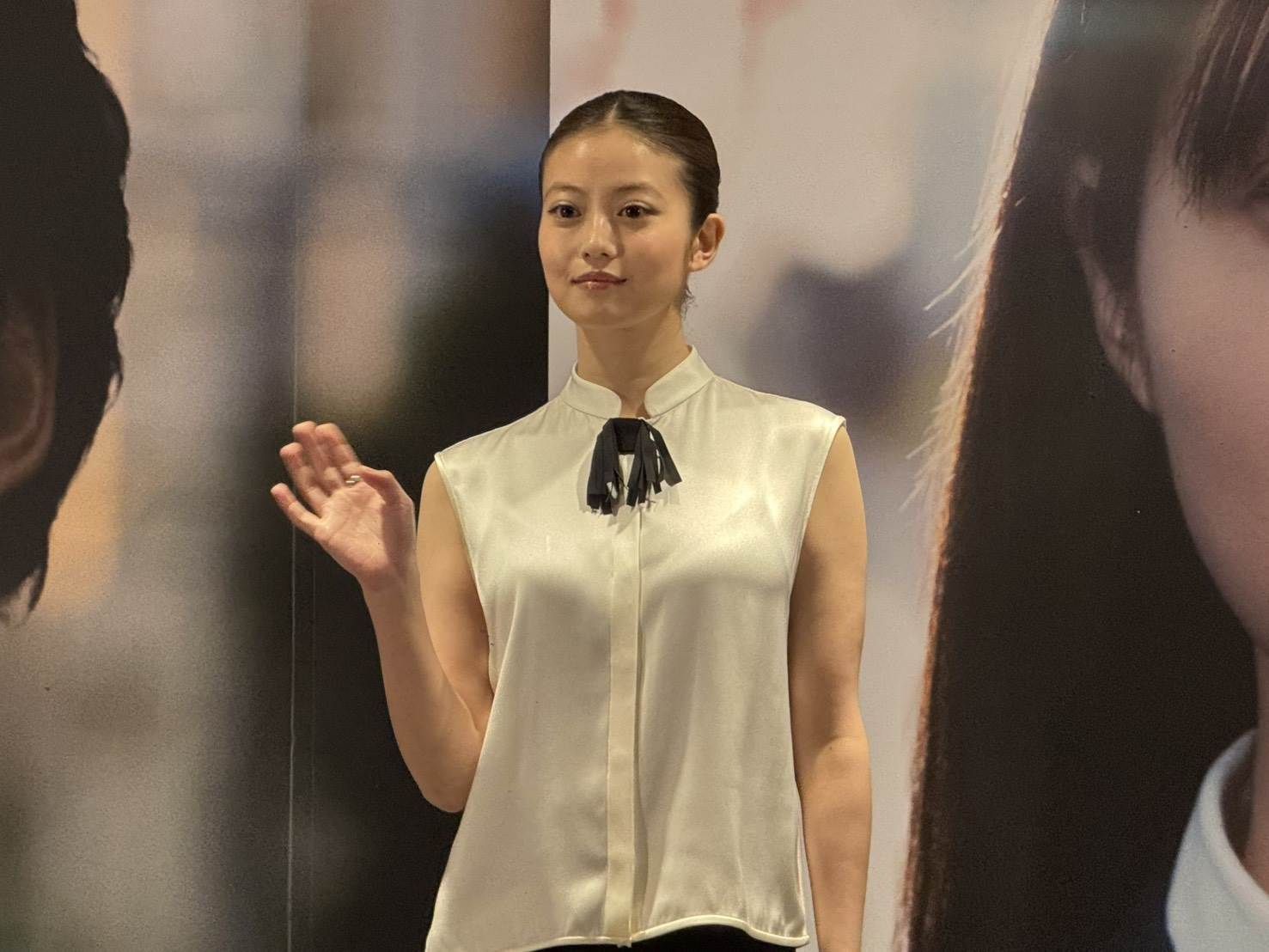 今田美櫻來台宣傳《天鵝與蝙蝠》。（圖／記者楊雅芸攝）
