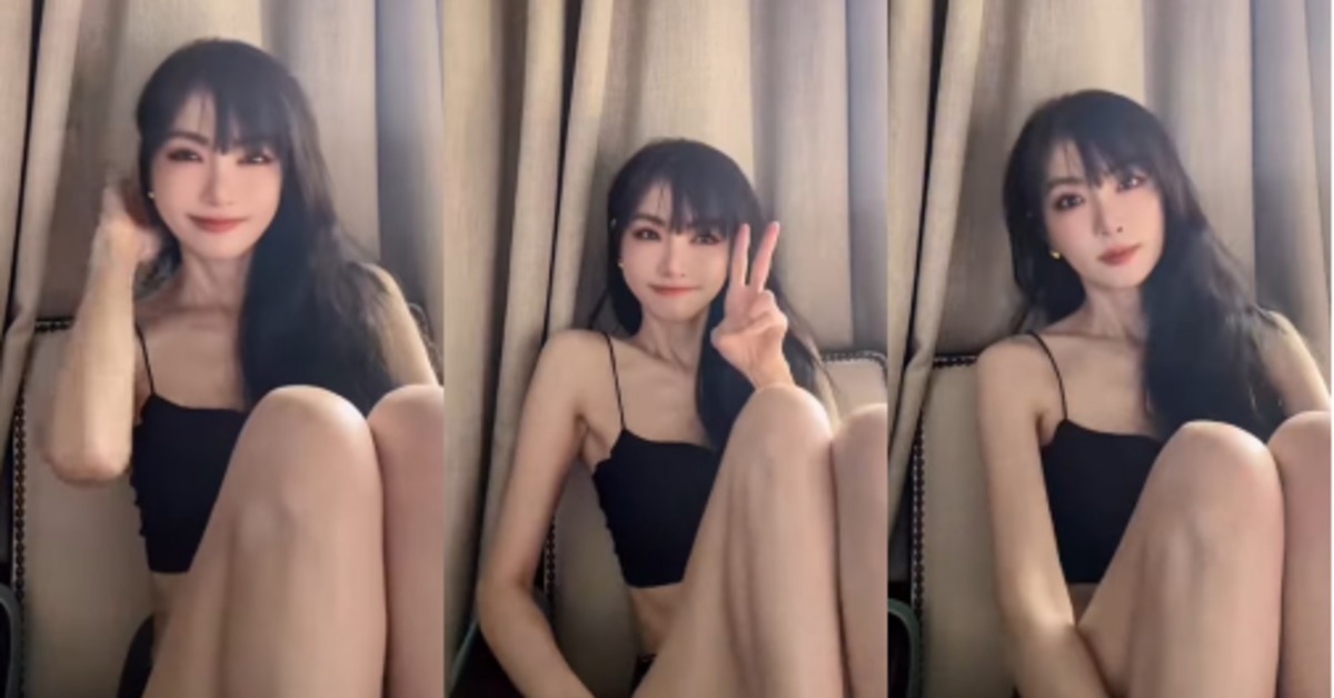 謝金燕PO出穿內衣褲的影片，吸引大批網友朝聖。（圖／翻攝自IG）