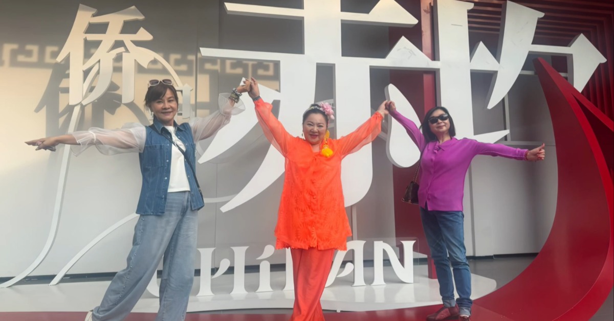 白冰冰(中)難得與好友龍千玉、周雅芳一起出遊。（圖／長興影視提供）