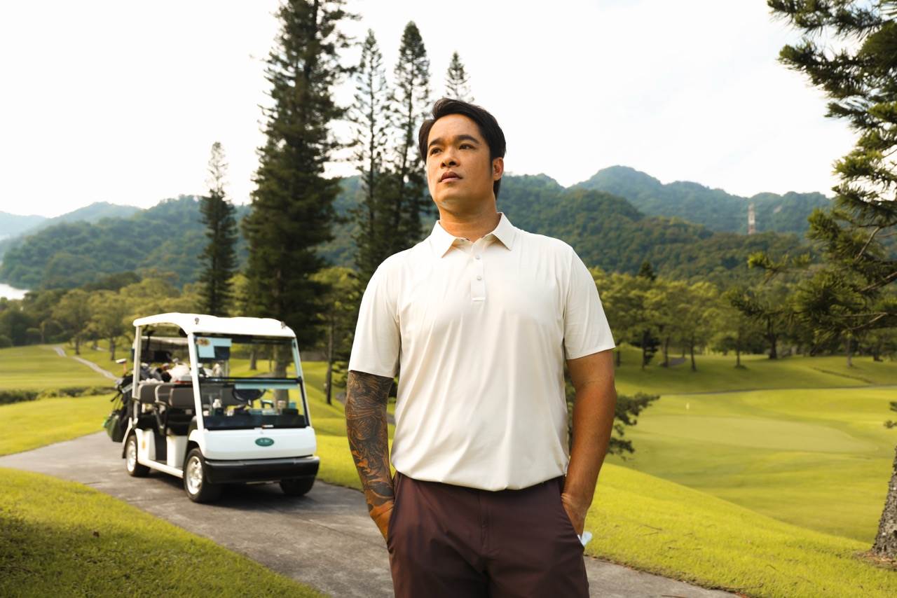 林智勝跨界成為機能服飾品牌代言人。（圖／TRANZEND GOLF提供）