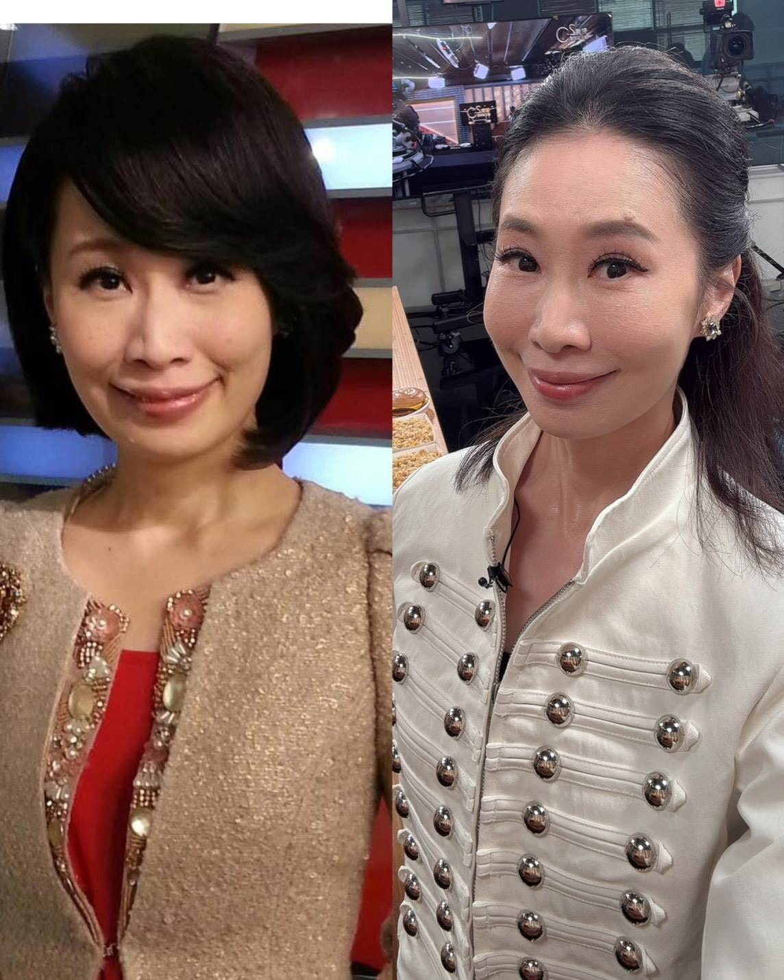 高文音拿出2013年（右）的照片和2026年對比，歲月帶走的只有數字變化。（圖／年代提供）