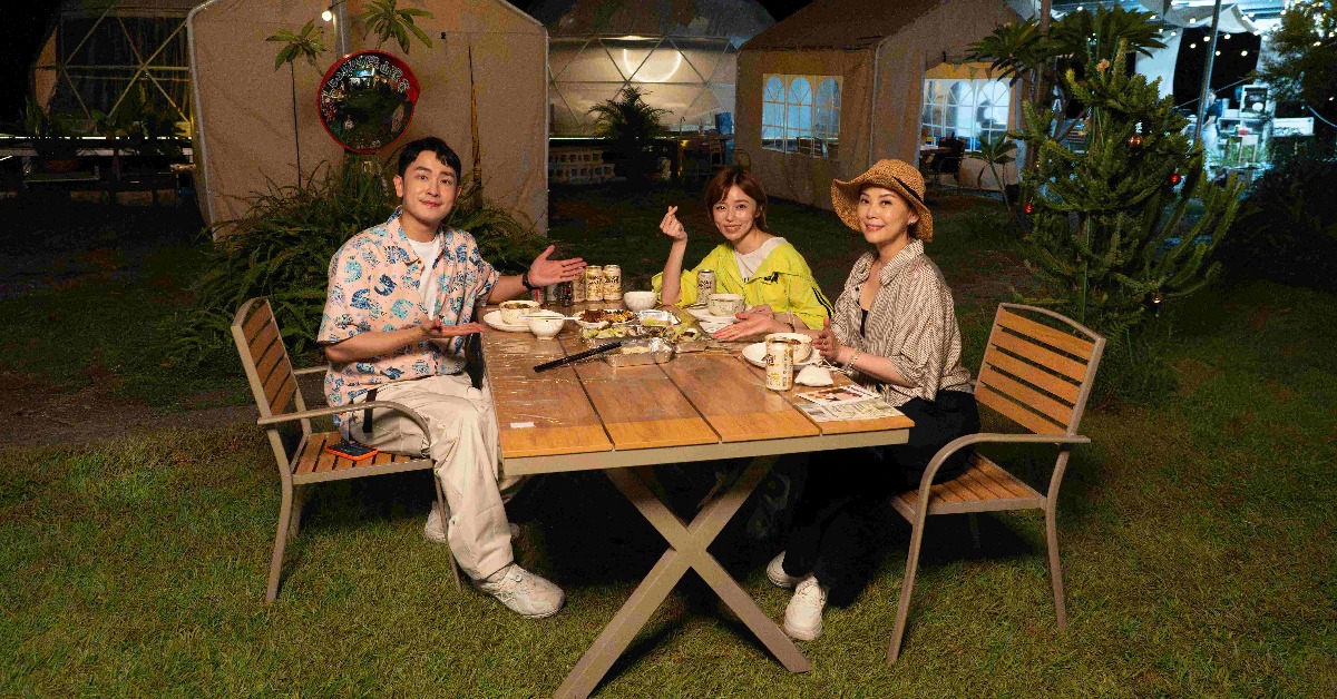 方馨邀請王瞳、陳謙文到宜蘭出遊。（圖／東森綜合台提供）