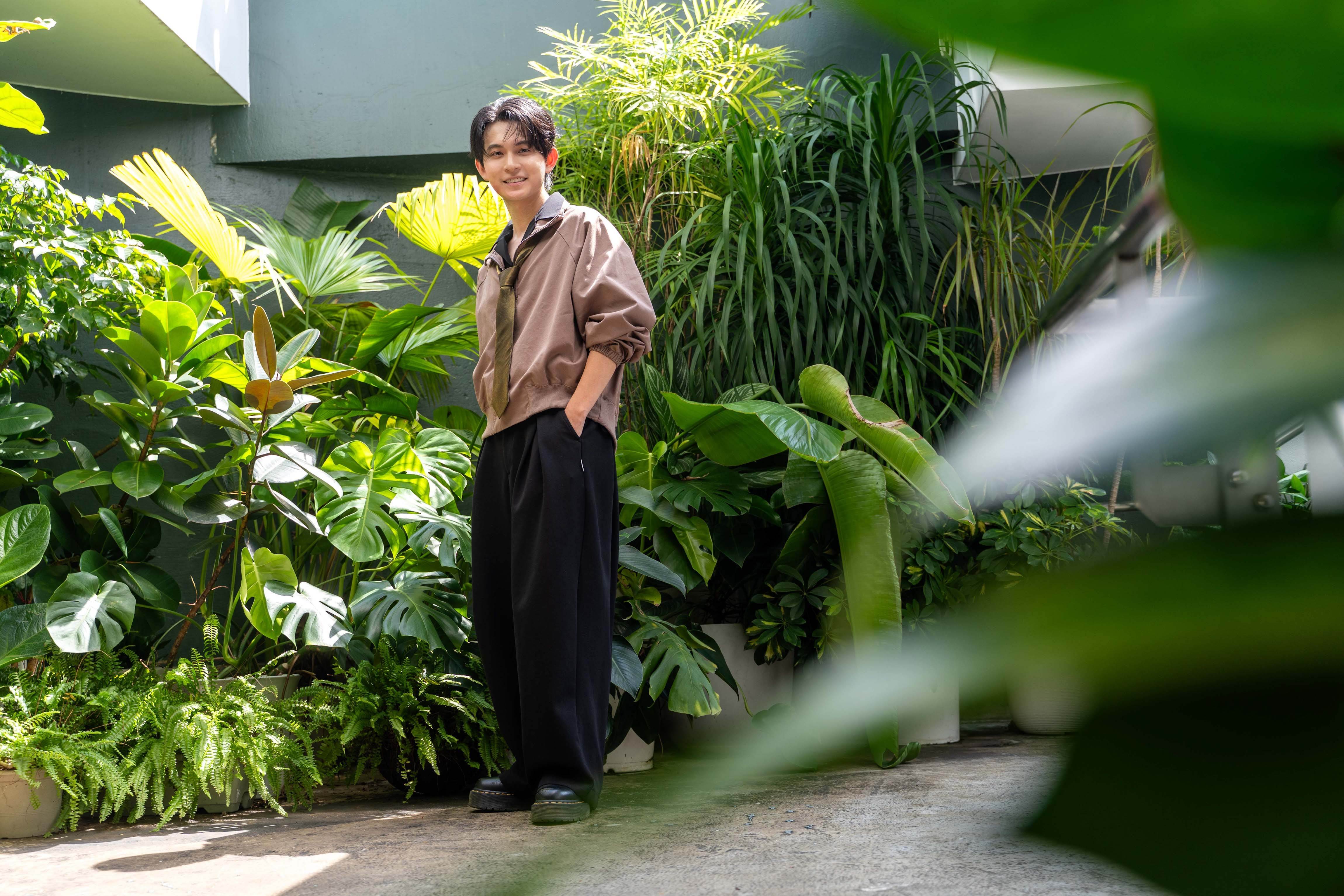 林暉閔出席台劇《今天愛上我》卡司發布媒體茶敘。（圖／大愛）