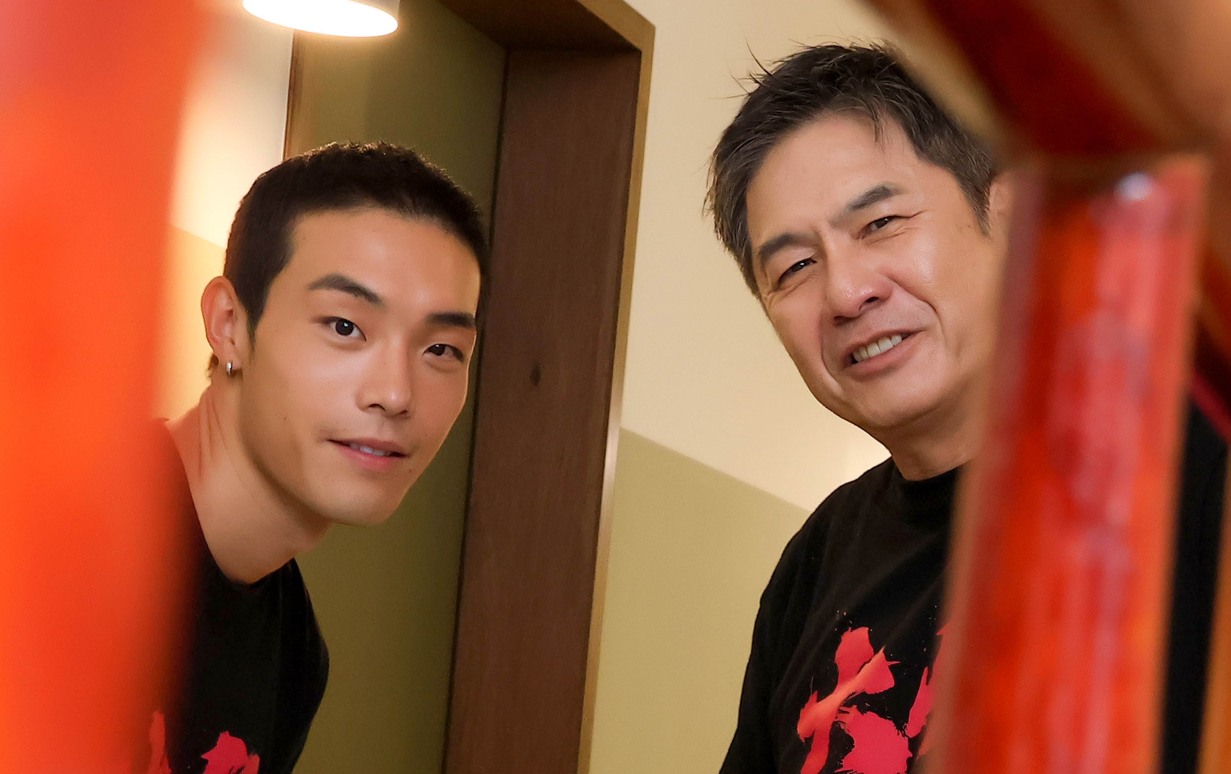 牧森與洪都拉斯初次合作演出電影《大仙尪仔》。(圖/東森娛樂)