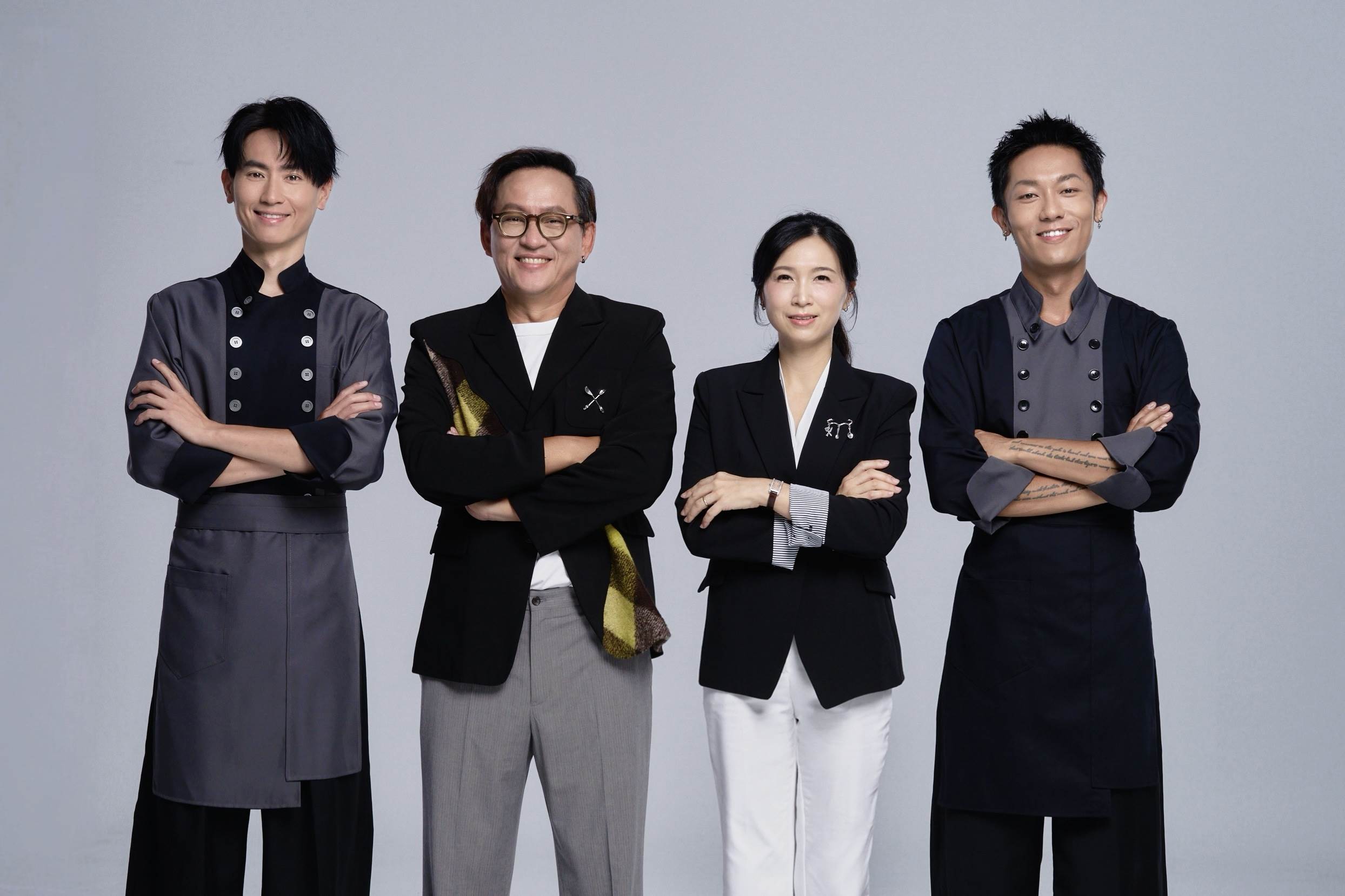 詹姆士與陳嵐舒擔任評審，Max、張楷奕接下節目導師。（圖／大慕影藝提供）