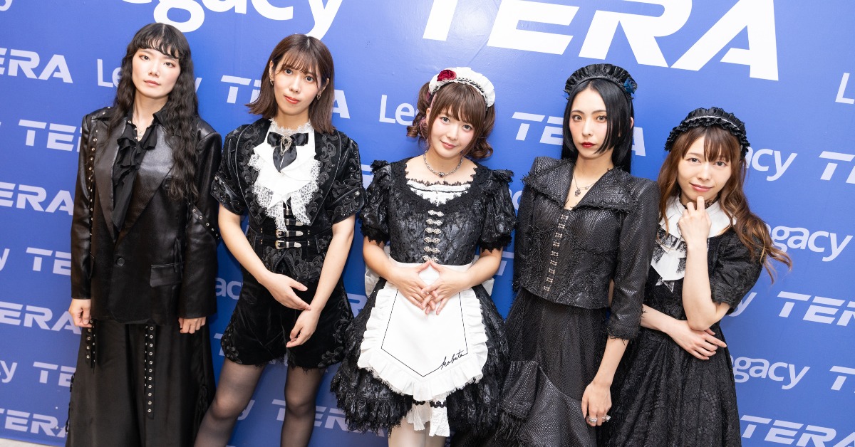 日本搖滾樂團樂團BAND-MAID（左起：MISA、AKANE、小鳩MIKU、 SAIKI、KANAMI）。（圖／Welcome Music提供）
