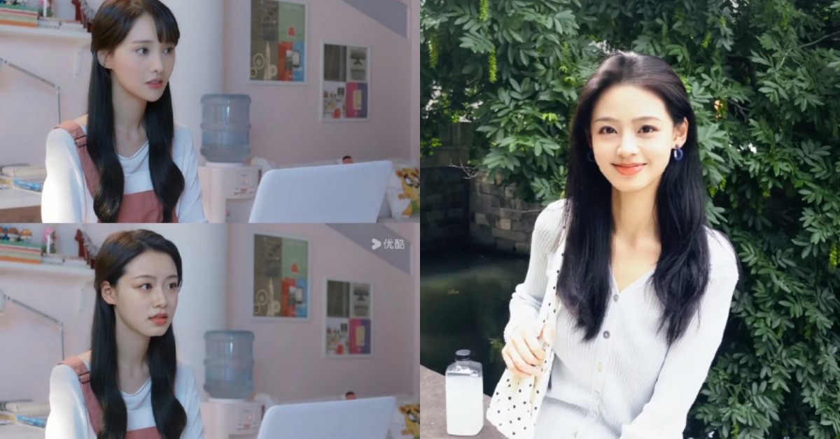《微微一笑很傾城》鄭爽的臉被AI換成新人演員王朱悅。（圖／翻攝自微博）
