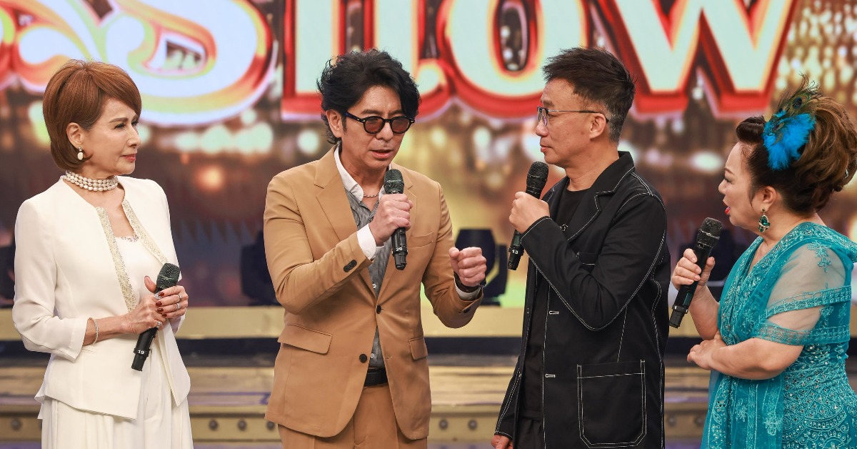 向娃（左起）、 荒山亮、許常德、白冰冰談及陳盈潔遺願。（圖／民視提供）