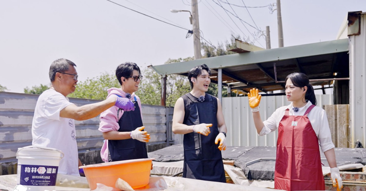鄭智善看到上百隻鱷魚嚇壞。（圖／TVBS提供）