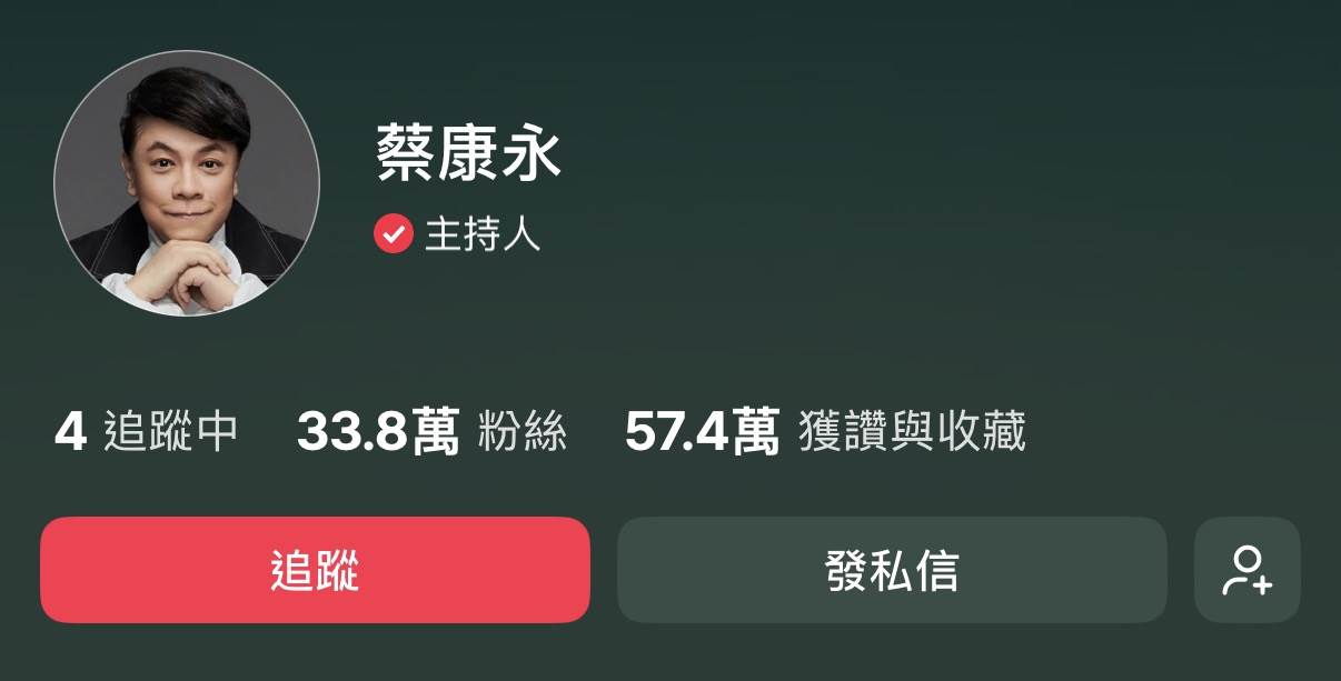 蔡康永清空小紅書<a href='https://ent.ebc.net.tw/search/tags/工作窗口/' target='_blank'>工作窗口</a>聯繫方式。（圖／翻攝自小紅書）