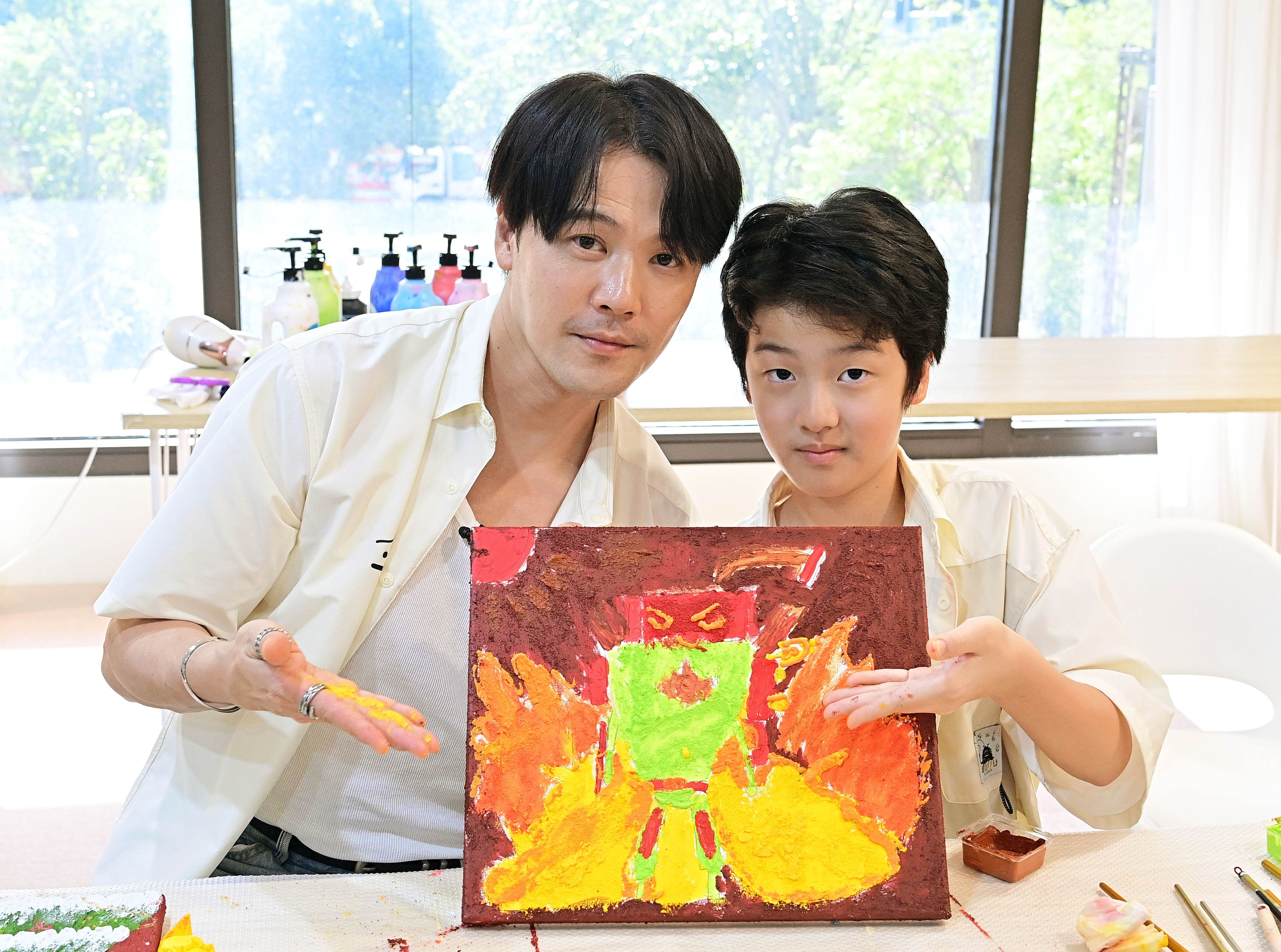 黃文星與兒子小星。（圖／台視提供）