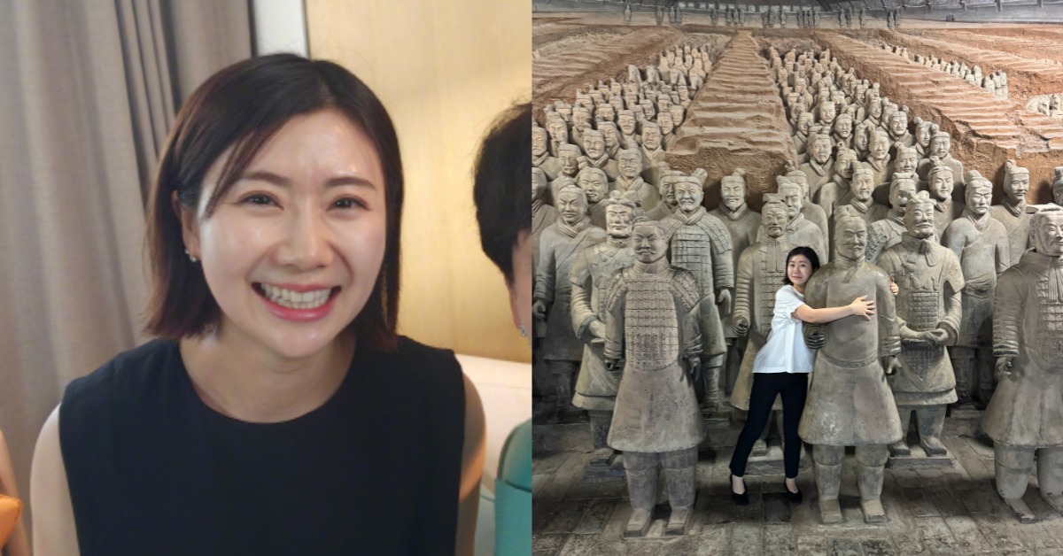 福原愛參觀秦始皇兵馬俑博物館。（圖／翻攝自福原愛微博）